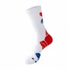 Calcetines de correr profesionales para maratón para hombre, de longitud media, resistentes al desgaste, absorbentes de sudor, con planta de toalla, para correr al aire libre y baloncesto