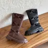 Botas Altas de Suela Blanda para Niñas 2026 Otoño/Invierno Nuevo Estilo Botas Martin Antideslizantes Decoradas con Lazo Infantil Botas de Piel de Princesa Modernas