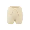 Pantalones de Punto con Puño Estilo Americano para Mujer, Corte Ajustado, Pantalones Cortos de Punto Versátiles, Elásticos, Adelgazantes, Puro Deseo, Pantalones Cortos Sexys