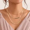 Europeu e Americano transfronteiriço jóias moda simples torcido multi-camada colar feminino moda artesanal novo colar elegante