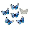 Colgante de Mariposa de Aleación Impresa Accesorios de Joyería Hechos a Mano para DIY Collar Pendientes Moda Colgante para Teléfono Móvil W131