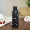 Taza térmica para hombres y mujeres, elegante, para deportes y uso al aire libre, taza de agua fría portátil de acero inoxidable, juego en caja de regalo con estampado