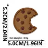 Pegatinas de Tela Bordadas, Galletas de Chocolate, Etiquetas Bordadas para Computadora, Accesorios de Ropa sin Costura, Pegatinas Bordadas DIY Listas para Usar
