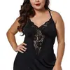 Lencería Erótica de Comercio Exterior Transfronterizo, Lencería Sexy Europea y Americana, Ropa de Dormir para Mujer, Camisón de Talla Grande para Mujeres de Talla Grande, Una Pieza Dropshipping