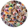50 Pegatinas de Graffiti de Fútbol Pegatinas Creativas de Balones Deportivos Pegatinas Decorativas Impermeables para Taza de Agua Equipaje Teléfono Móvil