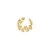 Moda europea y americana estilo simple anillo abierto de estrella de cinco puntas estilo nacional retro anillo de acero inoxidable de estrellas dobles venta al por mayor