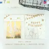 Ins Bandera de Pancarta con Letras de Feliz Cumpleaños Suministros para Fiesta de Cumpleaños Infantil Decoración de Banderines de Colores Arreglo Colgante de Flor