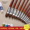 Set de Pinceles Suaves para Estudiante Pincel de Acuarela de Punta Redonda Única Arte Pincel para Pintura al Óleo Pluma Acrílica Pincel de Lobo Tiza