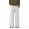 Calças Casuais Personalizadas/Corte Estreito Masculinas Femininas Outono Design de Rebite Modernas Versáteis Largas Tamanho Grande Streetwear Retas