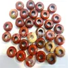 Cuentas de cristal natural ágata jade de 5*10 mm con agujero grande, cuentas de ábaco de 4 mm, accesorios para collar pulsera hechos a mano DIY
