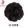 35g comercio exterior en stock al por mayor anillo elástico para peluca flor de tirar moño de pelo rizado seda de alta temperatura paquete de pelo bola enrollada cabeza de bola