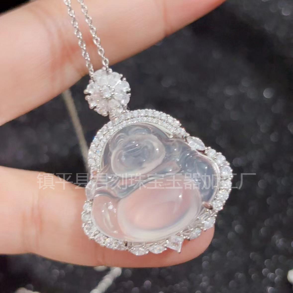 玉髓佛公吊坠