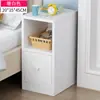 Mesita de noche creativa con cajones, pequeño armario de almacenamiento de lujo, diseño moderno simple para apartamentos de alquiler y uso en el dormitorio
