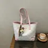 2026 Verão Nova Tendência Grande Capacidade Fashion Versátil Textura Simples Bloqueio de Cores Elegante Bolsa de Ombro Transversal