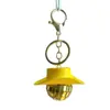 Chaveiro de argola com pingente de espelho de bola de cowboy transfronteiriço, pingente de carro DISCO DISCO, decoração