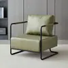 Cadeira de sofá de ferro estilo retrô industrial luxo leve simples sala de estar área de lounge sofá designer sofá pequeno individual