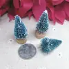 Árbol de Navidad Mini Transfronterizo Seda de Sisal Azul-Verde Árbol de Navidad Pequeño Adornos de Escritorio Torre de Nieve Pino 3-23cm
