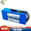Bateria de Lítio 24V 30Ah 6s3p 18650 para Bicicleta Elétrica Moped Pacote de Bateria de Íons de Lítio + Carregador