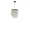 Candelabro de Conchas de Lujo Ligero para Sala de Estar y Comedor, Iluminación Creativa de Diseñador Minimalista Moderno para Escalera de Villa y Dormitorio