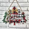 Nuevos Productos Transfronterizos Disponibles Exclusivamente en Amazon Etiquetas Decorativas para Árbol de Navidad Colgantes de Madera para Ventanas Navideñas Manualidades de Madera