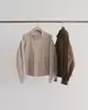 Chaqueta Suelta Estilo Coreano Fan Sun Xh con Cuello Alto y Solapa Dongdaemun Otoño Nueva Color Sólido Retro Versátil Cremallera Chaqueta para Mujer