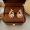 Pendientes Que Serán Amados Toda la Vida, Pendientes de Perla Llama para Mujer, Pendientes de Diamante Elegantes y Lujosos, Nuevos Pendientes de Moda para Mujer