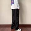 Calça de Seda de Gelo Verão Masculina Fina Reta Solta Marca Tendência Pingente Estilo Americano Ins High Street Perna Larga Calça Casual