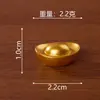 Simulação Tridimensional Lingote de Ouro da Sorte Ornamento DIY Sala de Estar Escritório Mesa Pequeno Ornamento Ano Novo Resina Pequeno Lingote