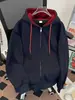Sudadera con capucha premium estilo americano con cremallera para hombre y mujer, corte holgado con una sensación de alta gama cleanfit, prenda exterior estilo cárdigan