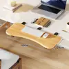 Tablero de Extensión para Hueco de Escritorio de Dormitorio, Escritorio Plegable para Computadora, Soporte para Teclado y Ratón, Estante de Almacenamiento Multifuncional sin Perforaciones