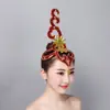 Jiaozhou Yangko tocado abanico apertura danza plaza danza cuadrada tocado de plaza danza clásica folclórica latina actuación de danza cuadrada por Mai Taibao