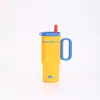 Taza de Hielo Dopamine 750 de Amazon Transfronteriza Termo de Acero Inoxidable 304 Estilo Ins Taza Portátil con Popote