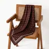 Pañuelo de Seda con Estampado de Lunares Retro Francés para Mujer, Delgado Transpirable de Primavera y Verano, Bufanda Decorativa Versátil para el Cuello
