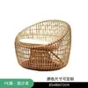 Sofá de Rattan para Exterior, Sala de Estar Aberta à Prova d'Água e de Sol, Conjunto de Sofá Duplo de Rattan para Pátio, Mobiliário de Lazer para Exterior