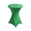 Venda Direta de Fábrica Capa para Mesa de Bar Cor Sólida Toalha de Mesa Alta para Mesa de Banquete Cocktail Mesa Alta Elástica Ajustável Capa para Mesa Redonda