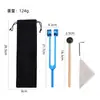Conjunto de Garfo de Afinação para Limpeza de Ouvido em Estoque, Peça Única, Martelo para Limpeza de Ouvido, Chave para Tigela Sonora, Ferramenta de Vibração de Alta Frequência para Profissionais de Limpeza de Ouvido, Atacado de Fábrica