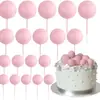 20 Piezas Doradas Bolas de Burbuja para Pastel Enchufe Decoración para Boda Aniversario Fiesta de Cumpleaños Traje