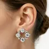 Zeming Jewelry F136 Tornillos para Oreja de Titanio Brillantes Circonita Pequeños Tornillos para Cartílago de Oreja Rosca Interna Piercing de Labio Joyería de Titanio Puro