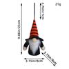 Cross-border Novo Halloween Luminoso Pequeno Charme Alto Chapéu Anão Decoração Janela Natal Sem Rosto Rudolph Doll