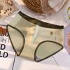 Otoño e Invierno Nuevo Sin Costuras Algodón Puro Triángulo Cintura Media Estampado de Frutas Niñas Lindo 3A Ácido Hialurónico Antibacteriano Ropa Interior para Mujeres