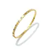 [16] Accesorios de personalidad exquisitos europeos y americanos en stock pulsera de panal hexagonal geométrica pulsera de diamante liso pulsera de acero de titanio