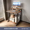 Escritorio de computadora, escritorio pequeño para uso doméstico, mesa mini móvil para portátil de estudio, mesita de noche simple para apartamentos y dormitorios pequeños