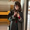 Chaqueta Cortavientos para Mujer 2026 Nuevo Estilo Primavera y Otoño Longitud Media Petite Estilo Coreano Cuadros Más Vendido Elegante Abrigo de Principios de Otoño