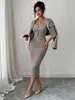 Comercio Exterior Europeo y Americano Lujo Ligero Viaje Traje de Tweed Manga Larga Solapa Chaqueta Corta Combinado con Camisola Adelgazante