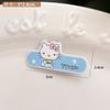 Sanrio horquilla de pico de pato larga de gato con puntos de onda acrílica, linda, dulce, corazón de niña, flequillo, clip cosmético, tocado