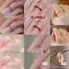 Anillo Minimalista de Té Blanco Estilo Xiaohongshu, Jade de Imitación, Estilo Antiguo de Nicho, No se Desvanece, Anillo Vegetariano de Moda