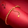 Moda explosiva simple pulsera de acero de titanio Joker cuentas doradas lujo ligero no se decolora joyería de alta gama nuevo al por mayor