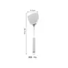 Espátula de Aço Inoxidável Conjunto de Utensílios de Cozinha Colher de Cozinha Espátula Cabo de Tubo Redondo Espátula de Cozinha Anti-Escaldante Espátula de Fritura Escorredor Grande Presente