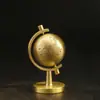 Latón Puro Diseño Original Modelo Globo Adorno Giratorio Giratorio Descompresión Decoración de Escritorio Adorno de Cobre