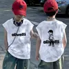 Chaleco de Verano para Niños Estilo Americano 100% Algodón 2026 Chaleco Delgado Versátil sin Mangas para Niños Mayores
